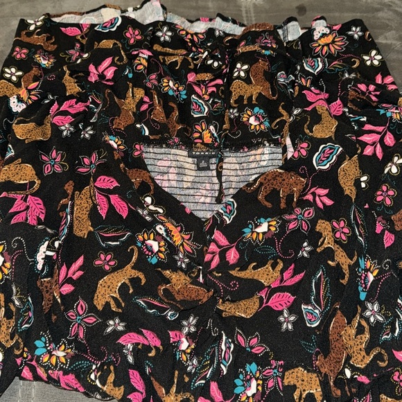 Torrid Mini Rayon Slub Balloon Sleeve Twist Front Dress Size 2X - Picture 3 of 3